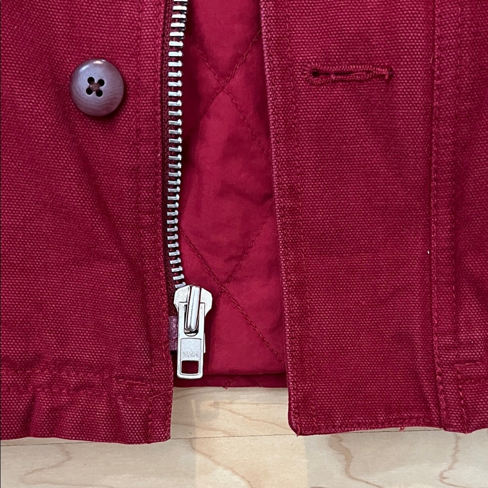 Vintage Evergreen Outerwear Red Canvas Jacket Men's M Oversized - Picture 8 of 11